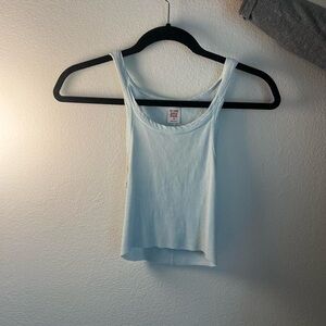 REDONE baby blue tank